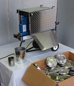 Electric Can Crusher, 1 Gallon and smaller (Chrome)